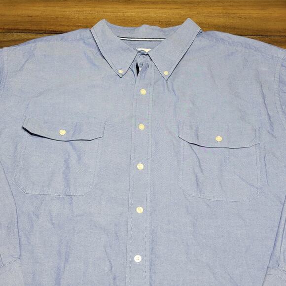 True Nation LS Button Up Blue Western Shirt - Size 4XL - Picture 2 of 6